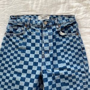 Reformation Checkered Jeans
